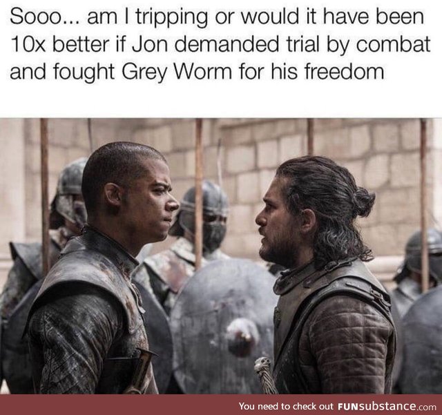 Grey Worm vs. Aegon Targaryen