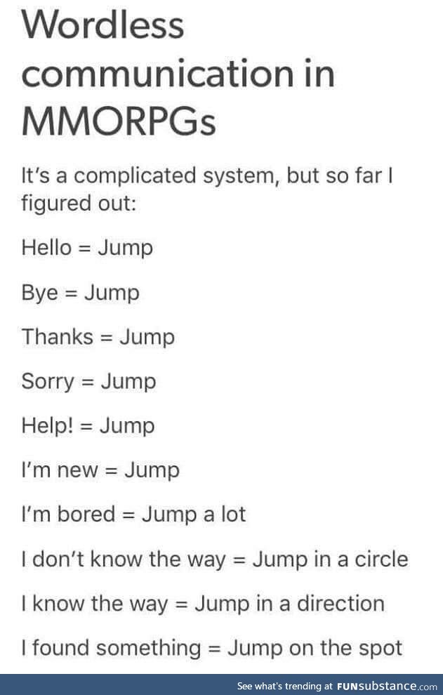 Jump jump jump jump jump