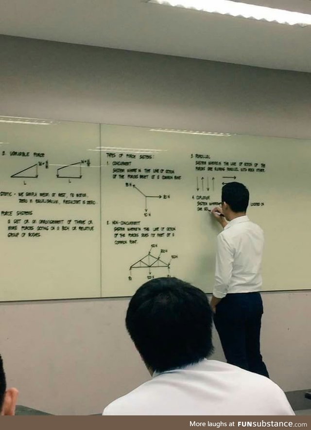 This teacher's handwriting
