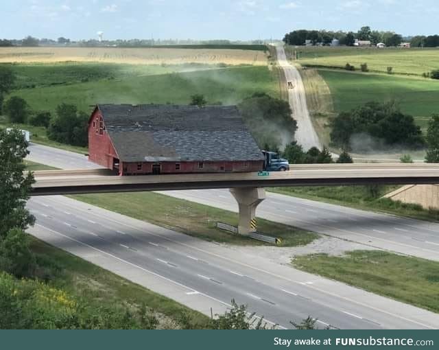 Just a barn road tripping through Nebraska