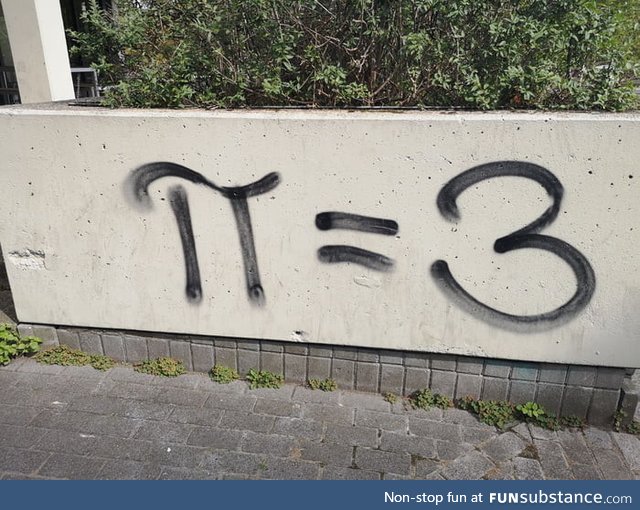 A maniac did this graffiti at the University Cologne