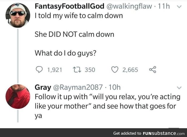 Calming a women