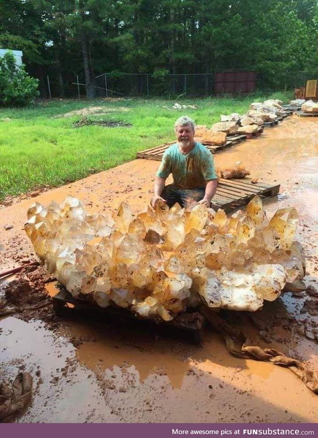 A chunk of quartz worth 4 millon