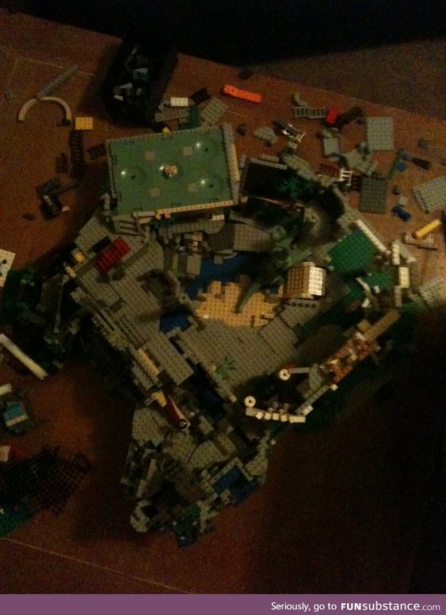 There are dinosaurs on my LEGO island. I didn't intend this... but you see it right?