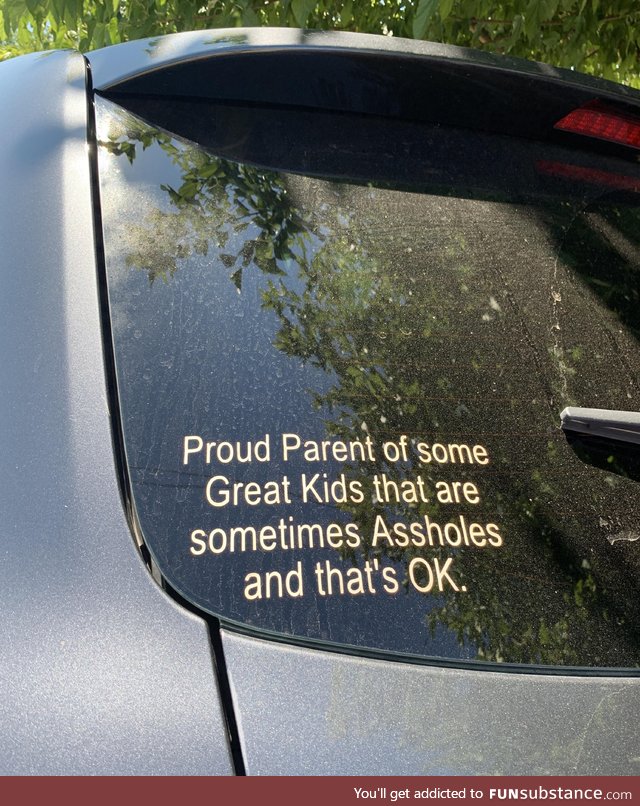 Dropped the kids off for their first day of school and spotted this on another parent’s