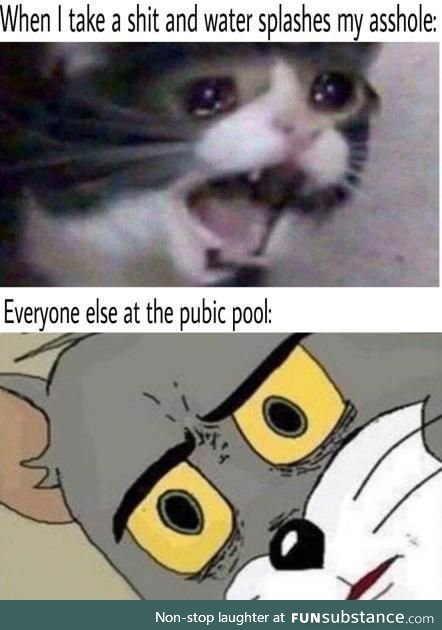 Why do people poo in the pool