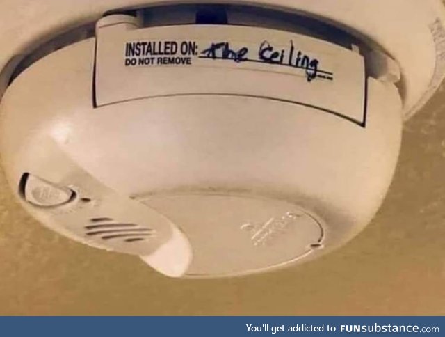 Did you label the smoke alarms?