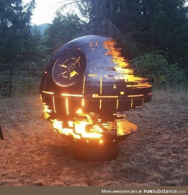 Cool moon camp fire