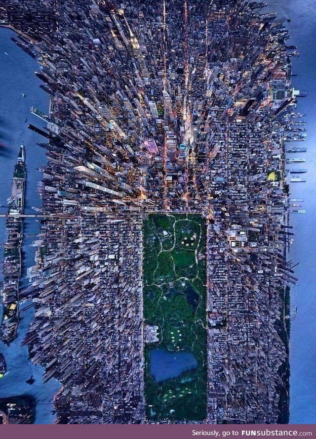 Aerial View Of Manhattan !