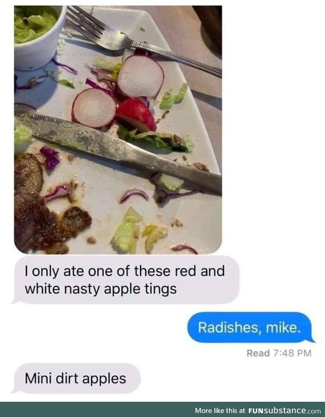Mini dirt apples