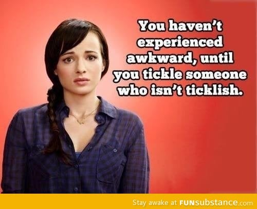 Tickling someone who isn't ticklish