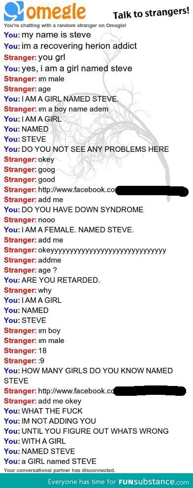 I am a girl named Steve