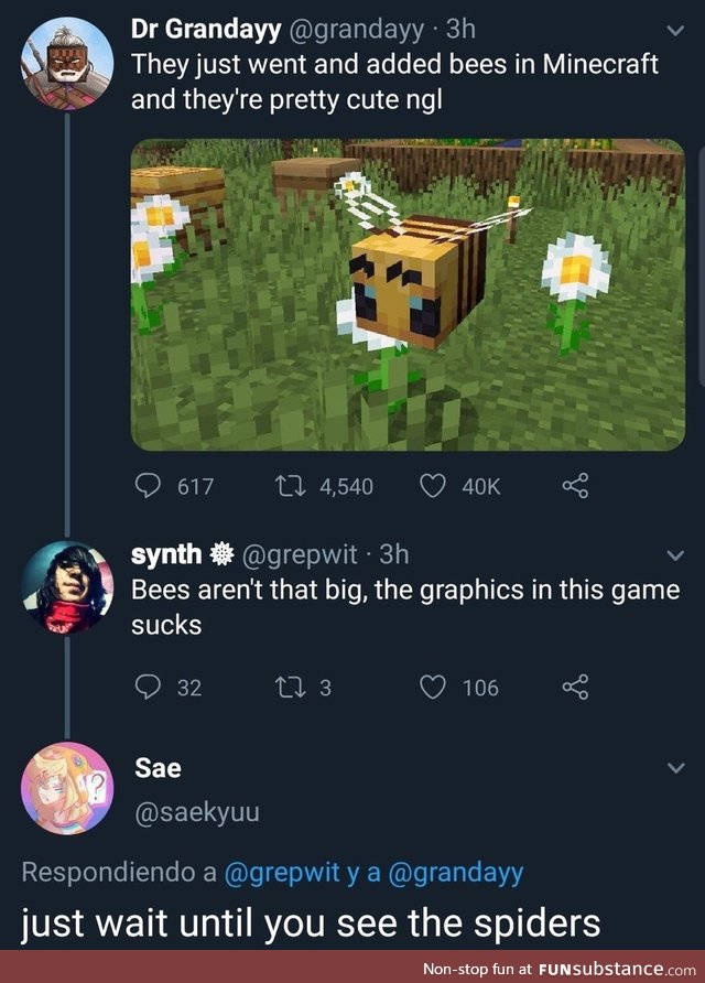 Bees in Minecraft