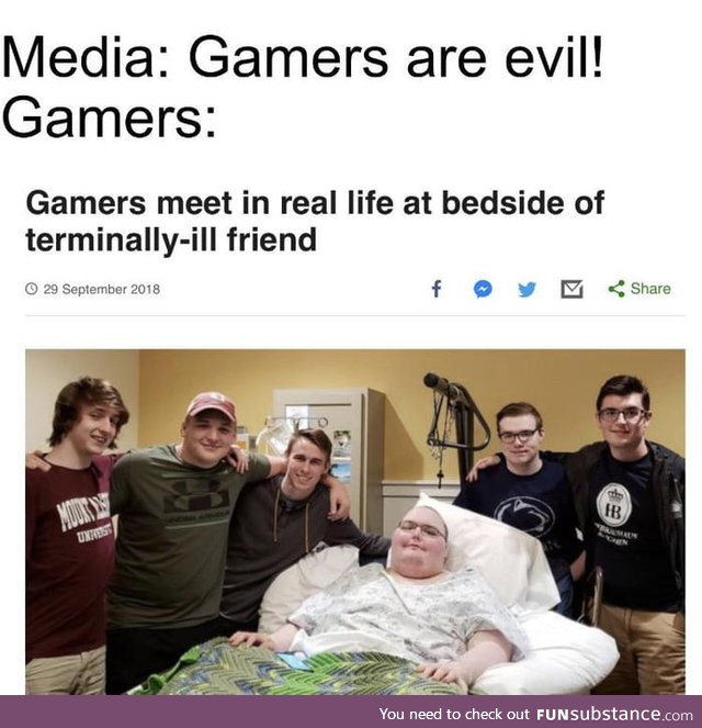 Gamers are good people not killers :)