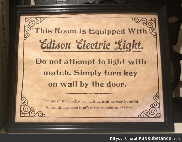 Teaching people how to use electricity