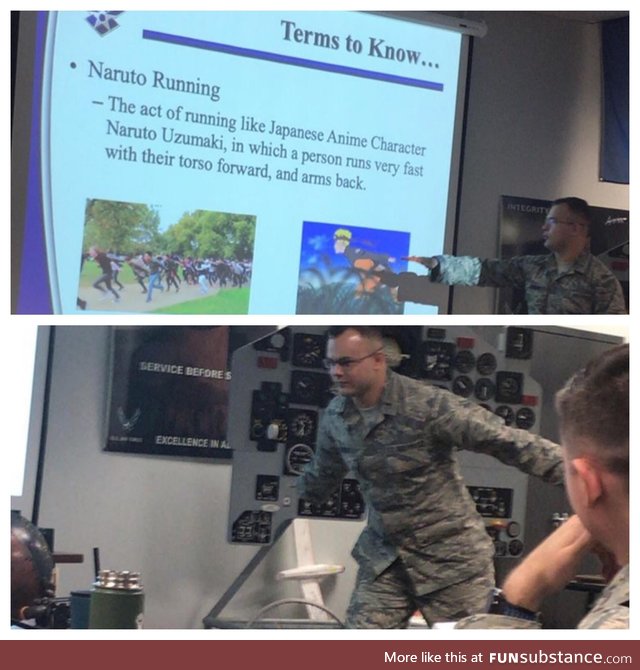 The Air Force is preparing for the Naruto runners