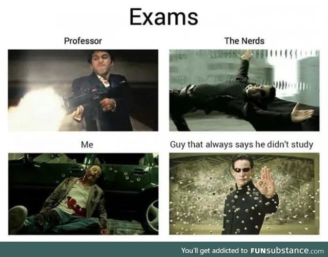 This is me during the exam