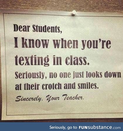 The teacher knows