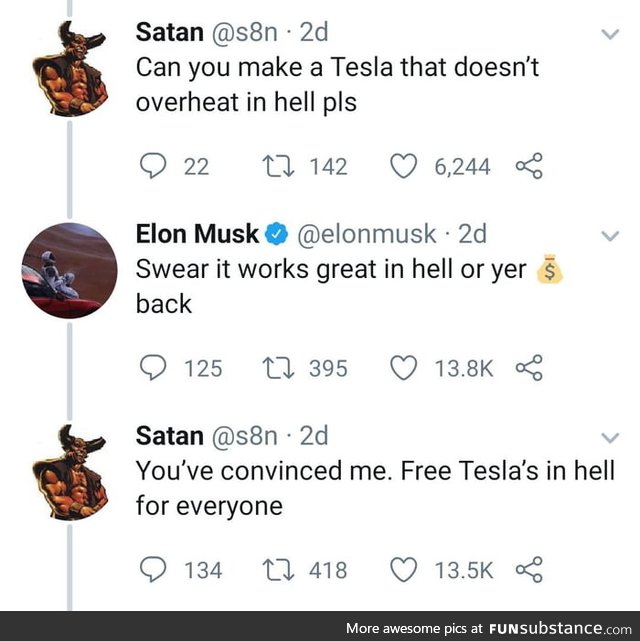 Elon making deals with the devil