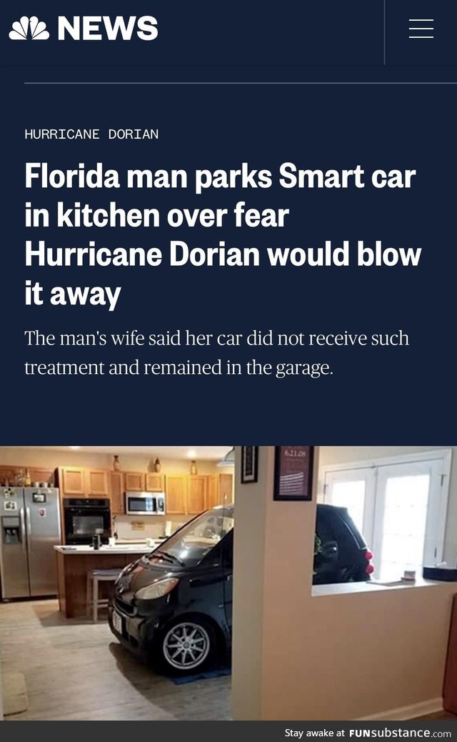Even when he’s not breaking laws and taking mugshots, Florida Man is still pretty crazy