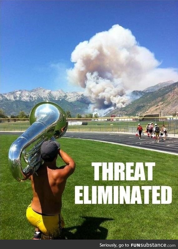 Threat eliminated
