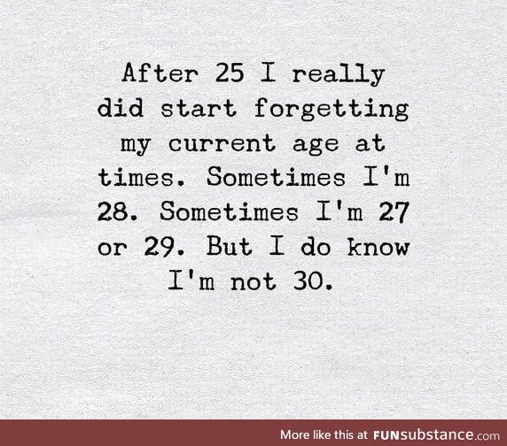 Not 30!
