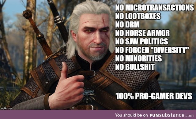 So easy to get disappointed with AAA these days, but always remember that CDPR has your