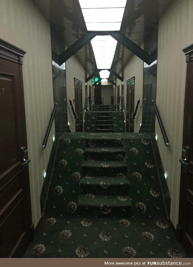 A normal hotel corridor in Russia
