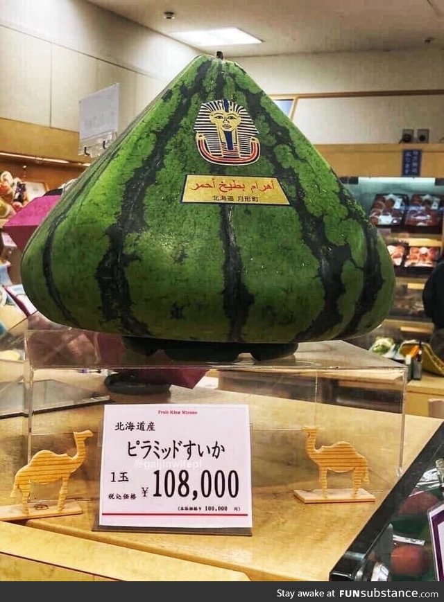 Pyramid shaped watermelon