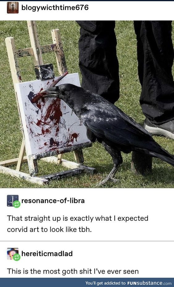 Crart, crow-art