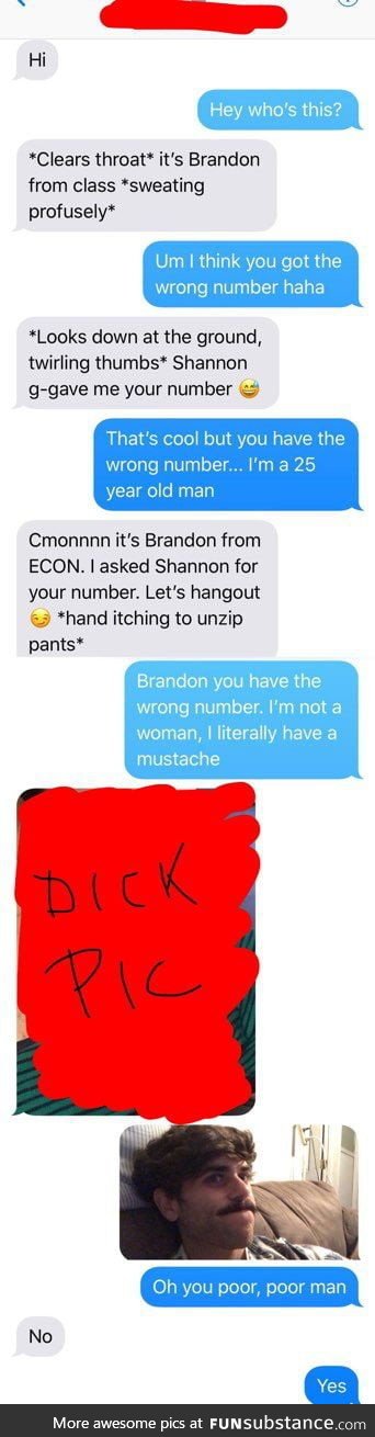 Oh Brandon... Keep it in your pants man