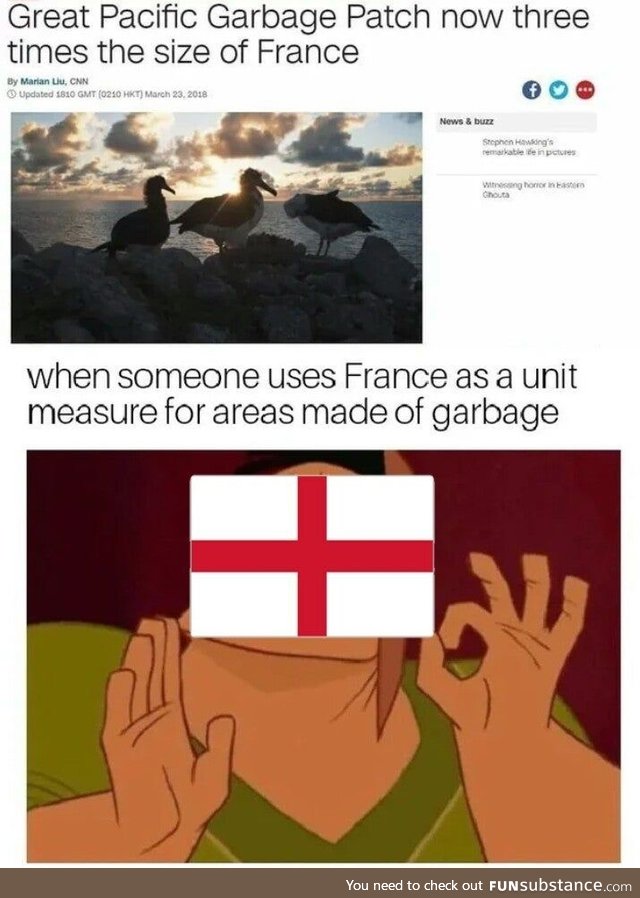 1 France = 1 unit of garbage