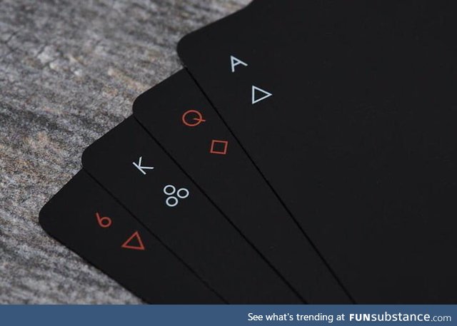 These minimalist playing cards