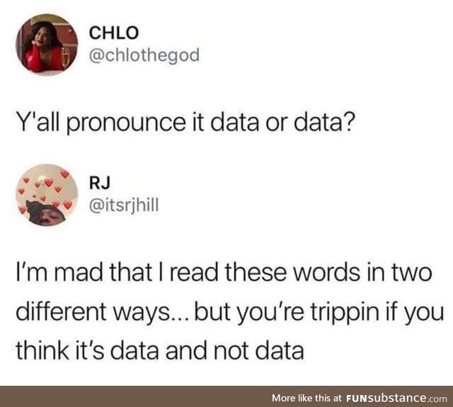 Its data right?