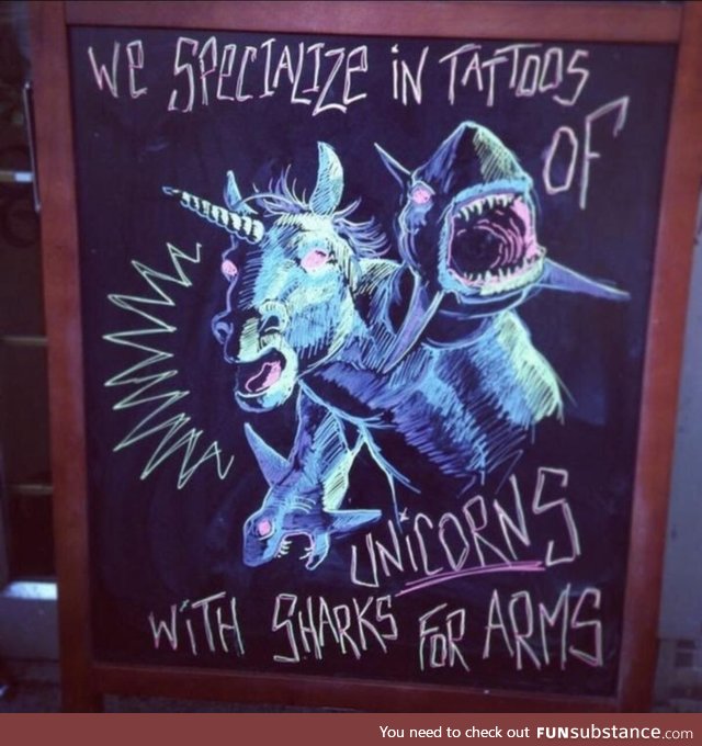 Very niche tattoo shop
