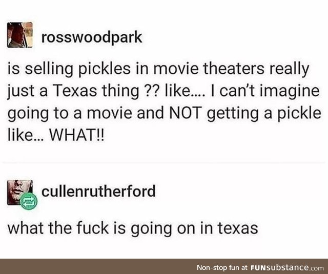 What the f**k is going on in texas