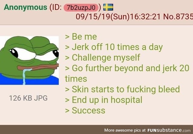 Anon jerks off