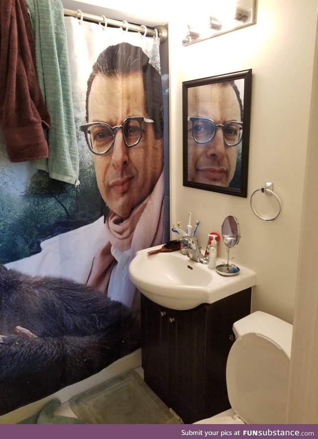 Jeff Goldblum shower curtain