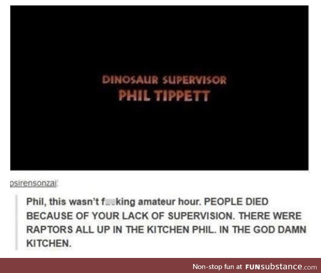 During the credits of ‘Jurassic Park’