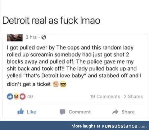 Detroit love my baby