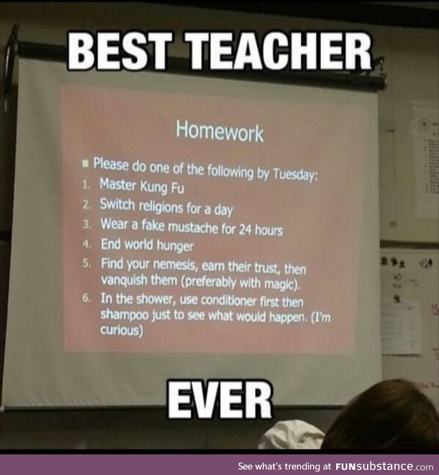 What kind a teacher is this..?