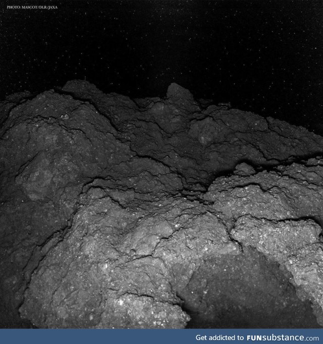 Image from the surface of an asteroid by the Japanese Hayabusa2 spacecraft