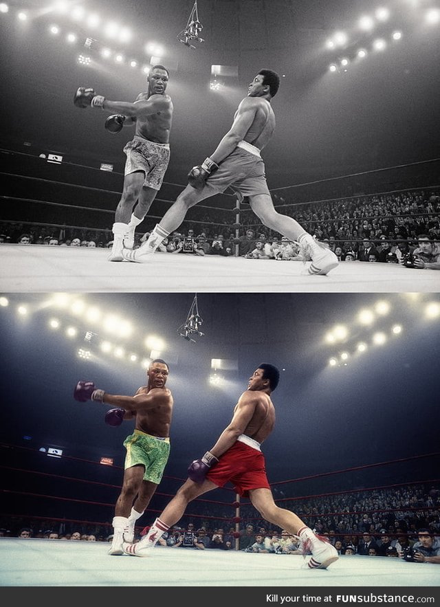 After more than 5 hours of works, I finished this Colorization of "The Fight of the