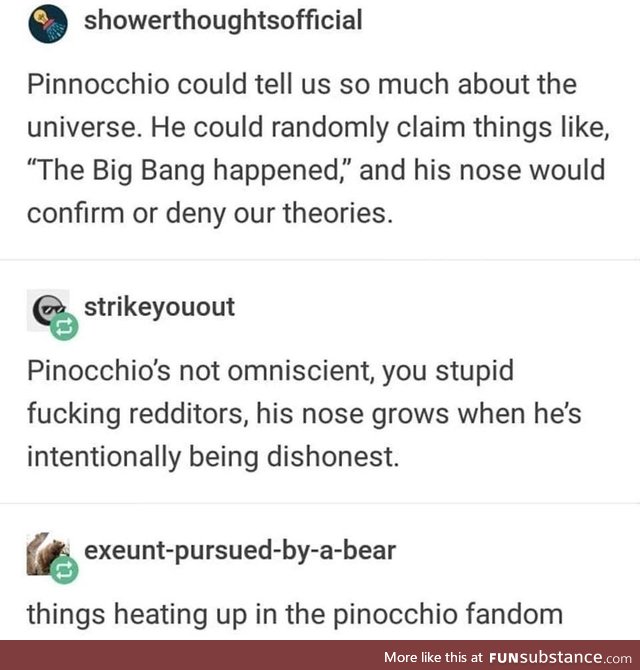 Pinnochio, are traps gey?