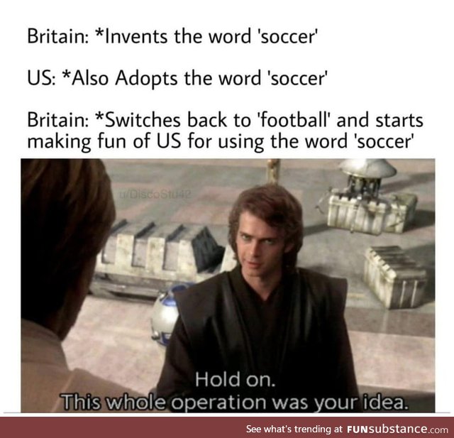 The word "soccer" is believed to have originated in Britain about 200 years