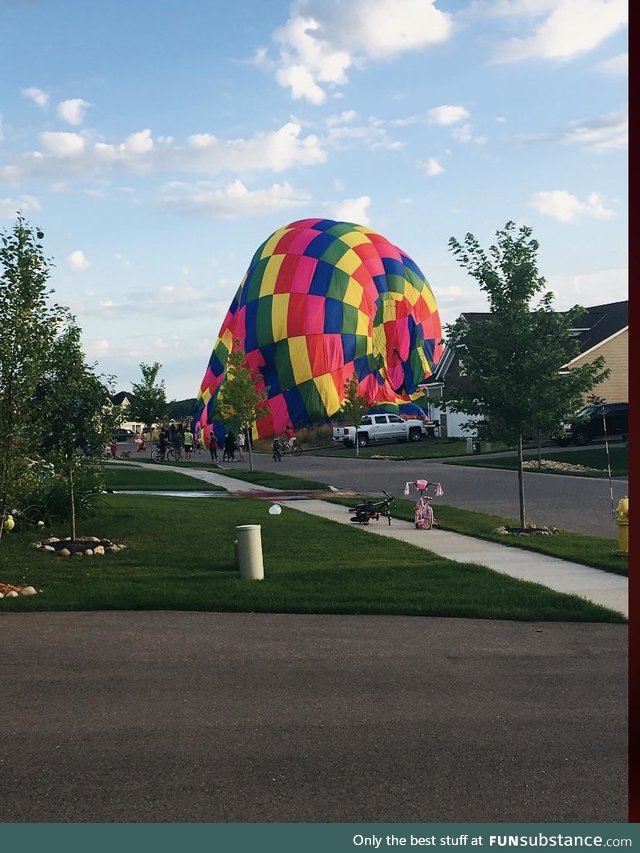Hot air balloons are not known for their accuracy