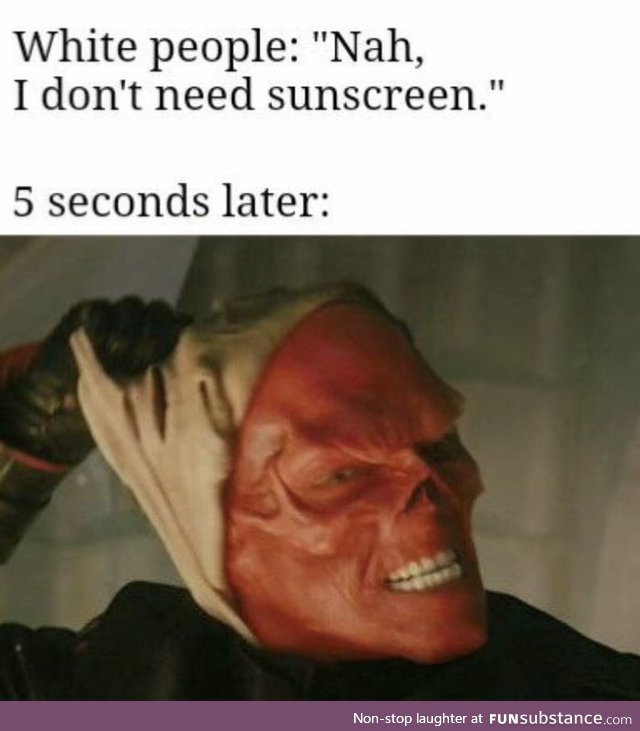 Sunscreen smells nice
