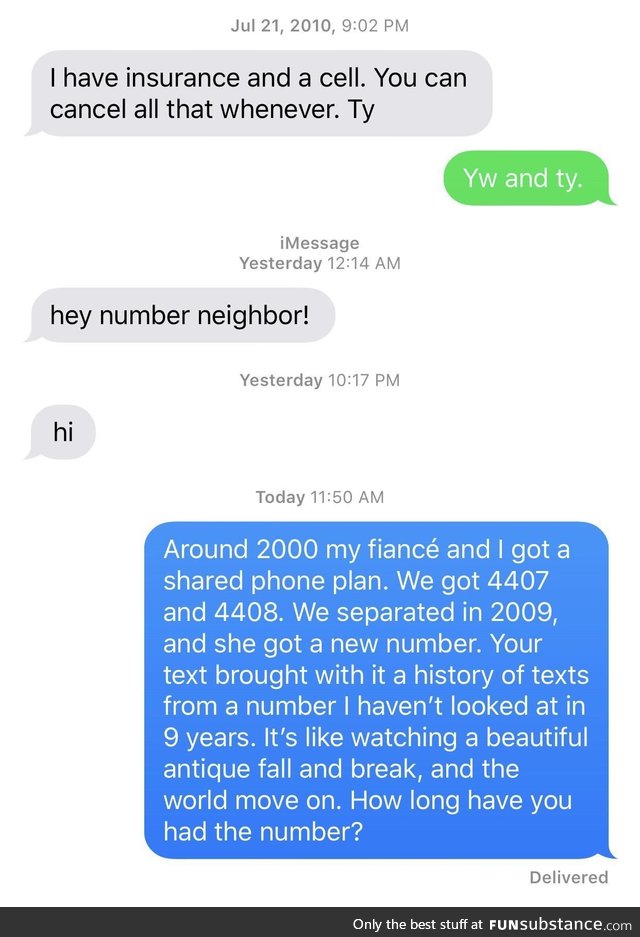 I’m old. I guess number neighbor is now a thing. I think I traumatized a kid. No answer