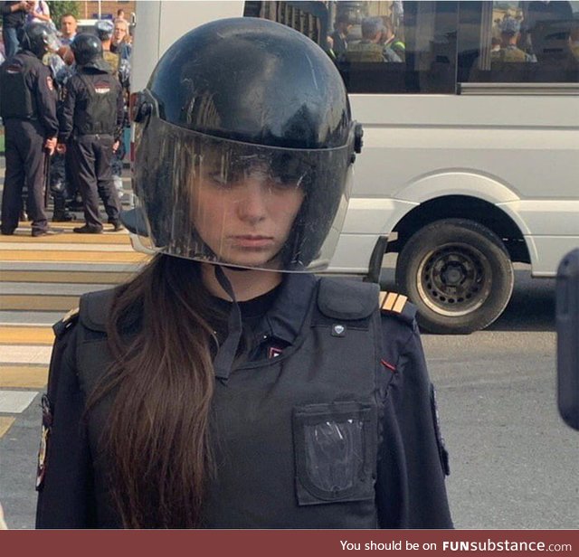 Russian riot police