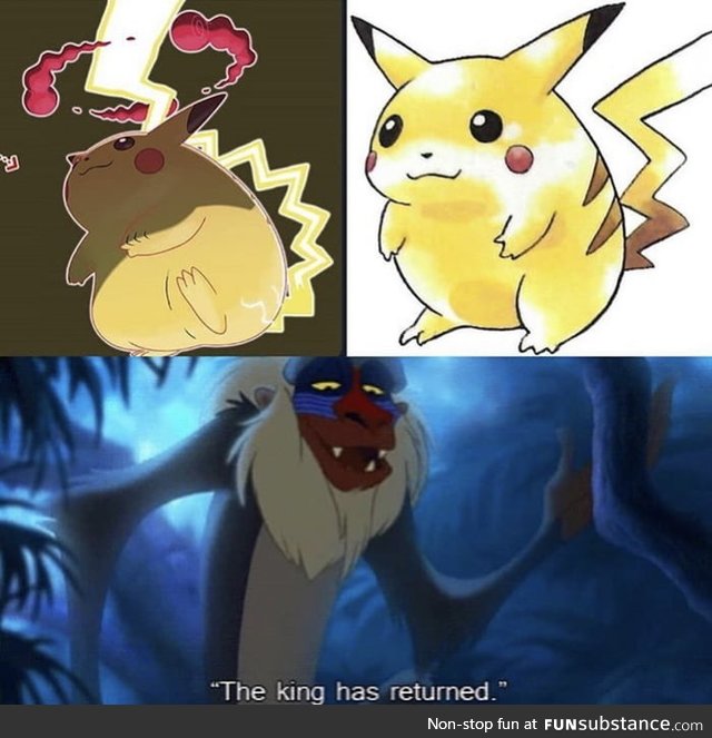 The return of thicc Pikachu